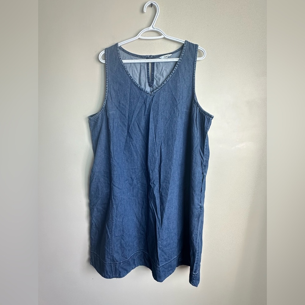 Penningtons Size 2X Denim Blue Tank Top